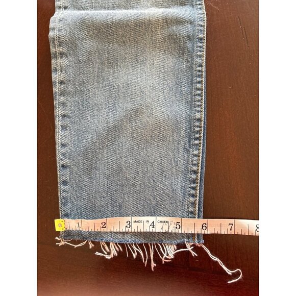 Boyish NWT Billy High Rise Skinny Distressed Jeans Button Fly Raw Hem Size 26 - Picture 13 of 13